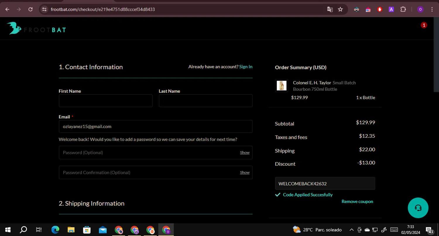 How to apply Frootbat coupon code